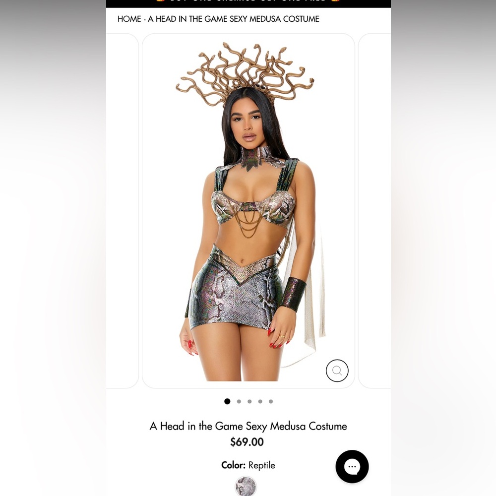 Forplay Medusa Halloween Costume